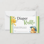 Carte de carafe à Baby shower de canard en caoutch (Devant)