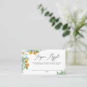 Carte de carafe à couches d'aquarelle et de kumqua (Debout devant)