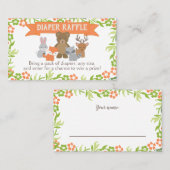 Carte de carafe Baby shower de laine d'aquarelle (Devant / Derrière)