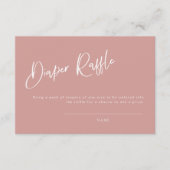 Carte de carafe Baby shower Rose rose (Devant)