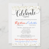 Carte de carnet d'invitation pour Baby shower comm (Devant)