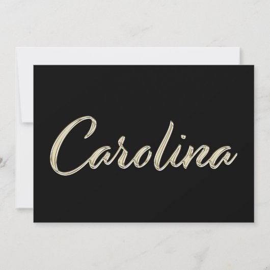 Carte de Carolina White Gold (Devant)