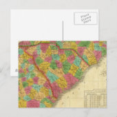 Carte de Caroline du Nord et du Sud, et Géorgie (Devant / Derrière)