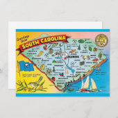 Carte de Caroline du Sud Faire-part de déplacement (Devant / Derrière)