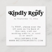 Carte de Carré RSVP Super 70 de CHARLI Retro (Devant)