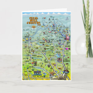 Carte de carte de bande dessinée de pays de