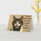 Carte de carte de chat manquante (Fleur jaune)