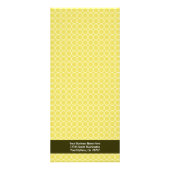 Carte de carte de menu d'affaires de fleurs gris o (Dos)