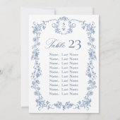 Carte de carte de siège Floral de Grace Ornate Vic (Dos)