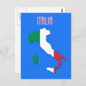 Carte de carte postale de l'Italie (Devant / Derrière)