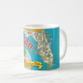 Carte de carte postale illustrée de Mug de Floride (Devant droit)