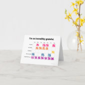 Carte de carte thermique de Thanksgiving (Fleur jaune)