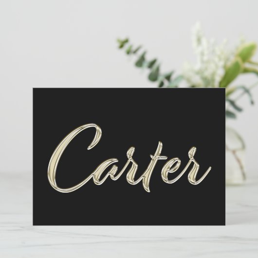 Carte de Carter White gold (Debout devant)