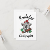 Carte de cartographe koalafied (Devant/Arrière en situation)