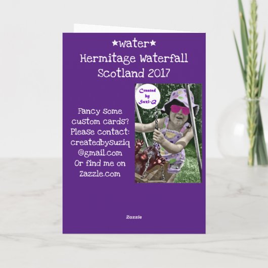 Carte de cascade Hermitage (Dos)