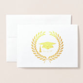 Carte de Casquette et de Feuille de Foil Etched (Devant avec enveloppe)