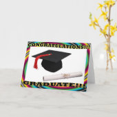 Carte de Casquette et diplôme (Fleur jaune)