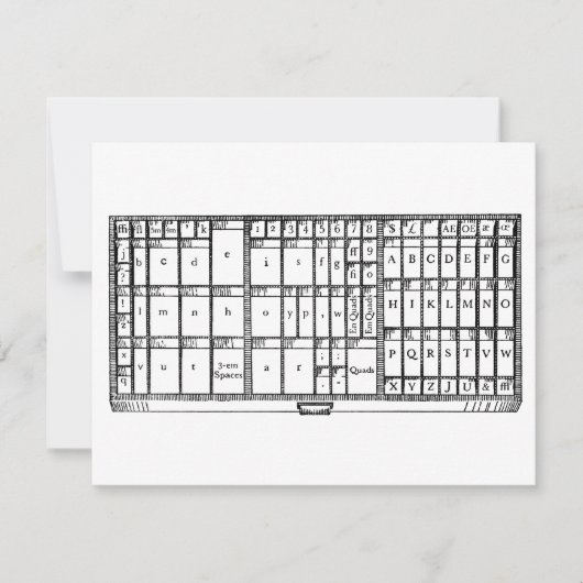 carte de casse de caractères d'imprimerie typograp (Devant)