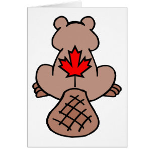 Carte de castor Maple Leaf