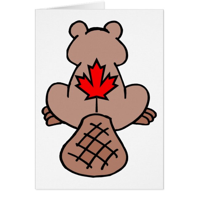Carte de castor Maple Leaf (Devant)