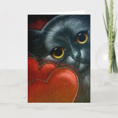 Carte de CAT NOIR VALENTINE (Devant)