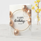 Carte de célébration Champagne (Fleur jaune)