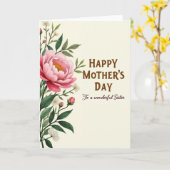 Carte de célébration Chevron Bloom (Fleur jaune)