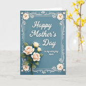 Carte de célébration Chevron Rose (Fleur jaune)