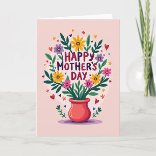 Carte de célébration Cœurs Floraux