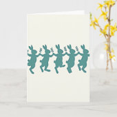 Carte de célébration d'ami dansant (Fleur jaune)