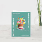 CARTE DE CÉLÉBRATION D'ANNIVERSAIRE (Dos)