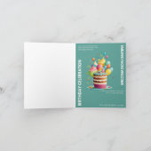 CARTE DE CÉLÉBRATION D'ANNIVERSAIRE (Intérieur)