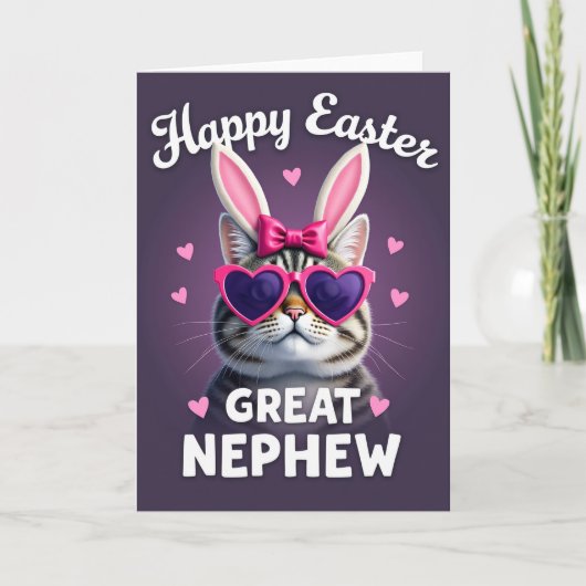 Carte de célébration de chat cool (Devant)