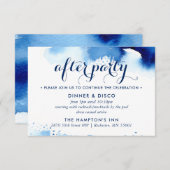 CARTE DE CÉLÉBRATION DE FÊTE MARINE intelligente c (Devant / Derrière)