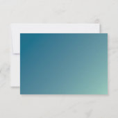 CARTE DE CÉLÉBRATION DE FÊTE moderne bleu menthe d (Dos)