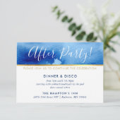 CARTE DE CÉLÉBRATION DE FÊTE or couleur bleu clair (Debout devant)