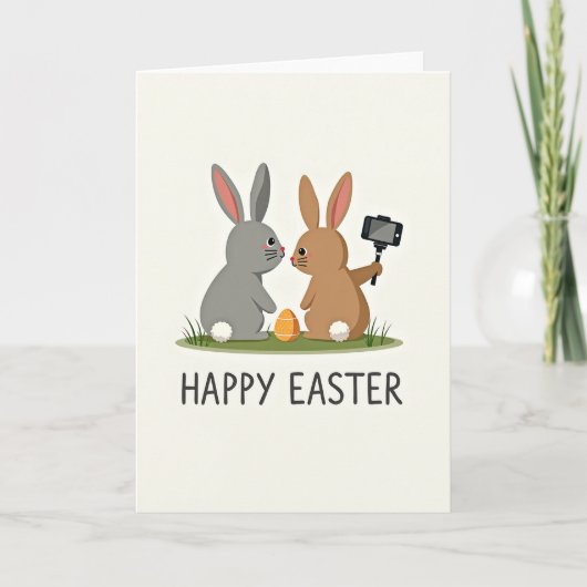 Carte de célébration de la fête du Lapin de fête (Devant)