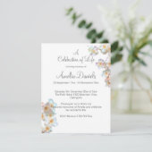 Carte de célébration de la floraison des fleurs sa (Debout devant)