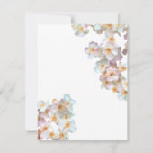 Carte de célébration de la floraison des fleurs sa (Dos)