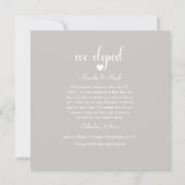 Carte de célébration de la photo de coeur simple E (Dos)