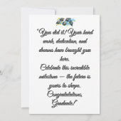 Carte de célébration de la remise des diplômes de