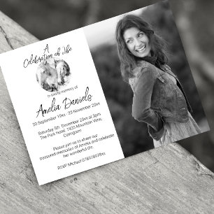Carte de célébration de la vie avec photo de Poney