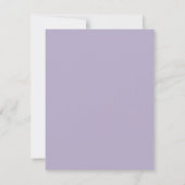 Carte de célébration de la vie du chêne lilac (Dos)