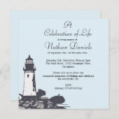 Carte de célébration de la vie du phare (Devant / Derrière)