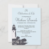 Carte de célébration de la vie du phare (Devant)