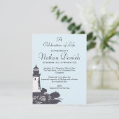Carte de célébration de la vie du phare (Debout devant)