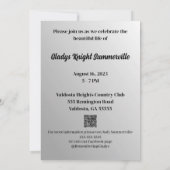 Carte de célébration de la vie | Eternellement vot (Dos)