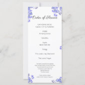 Carte de célébration de la vie Forget Me Not (Dos)