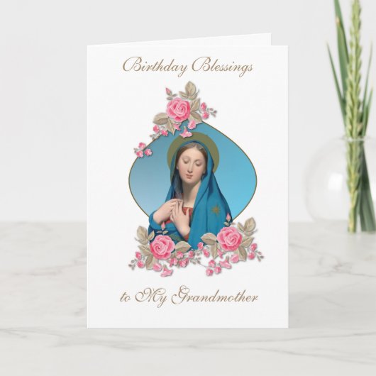 Carte de célébration de la Vierge Marie pour les b (Devant)