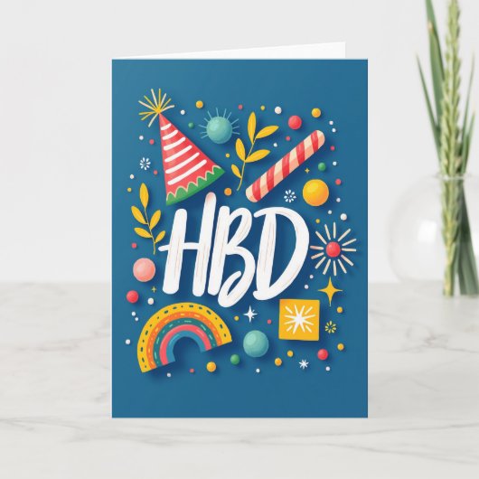 Carte de célébration de l'anniversaire en saphir (Devant)